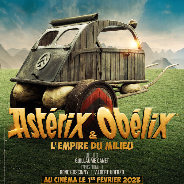 Schräg: Asterix mit Citroën-Streitwagen
